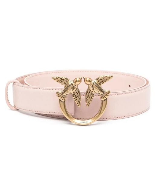 Pinko Pink Love Bird Buckle Belt