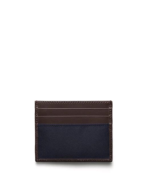 Prada Blue Triangle-Logo Wallet for men