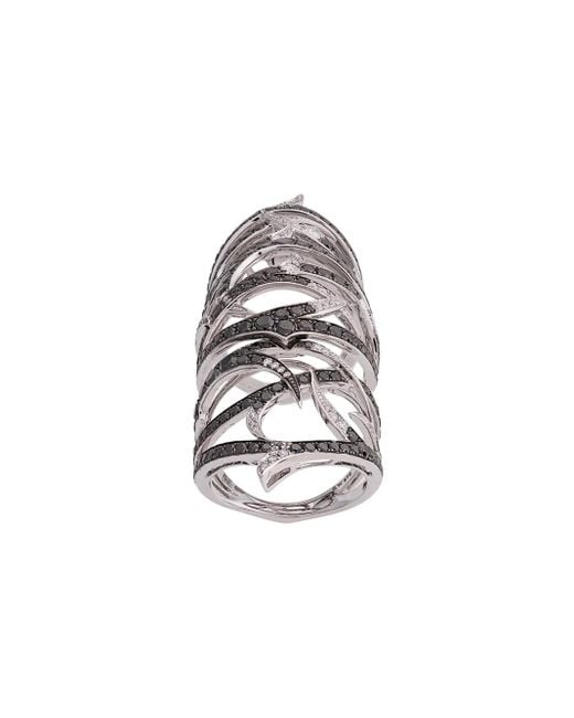 Stephen Webster White Embellished Armour Ring