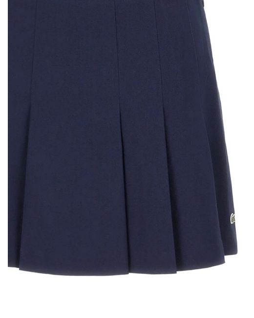 Lacoste Wollen Plooirok in het Blue