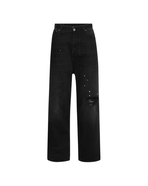 Vetements Black Ripped Jeans for men