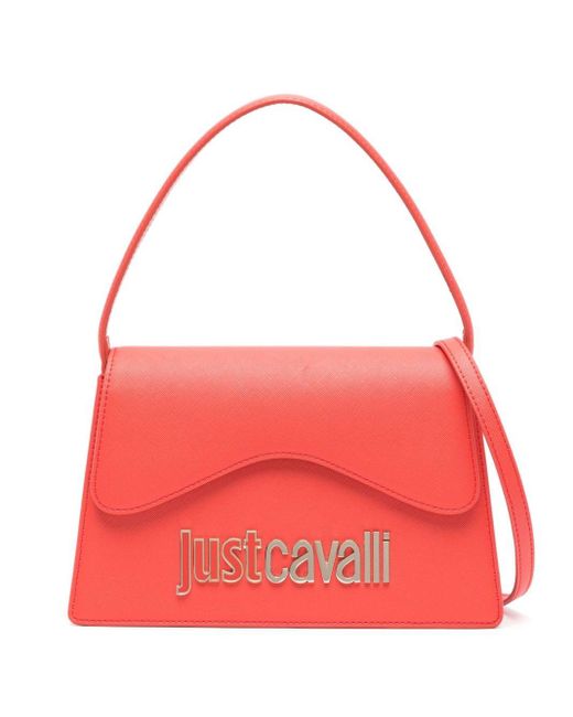 Just Cavalli Red Range Handtasche mit Logo-Schild
