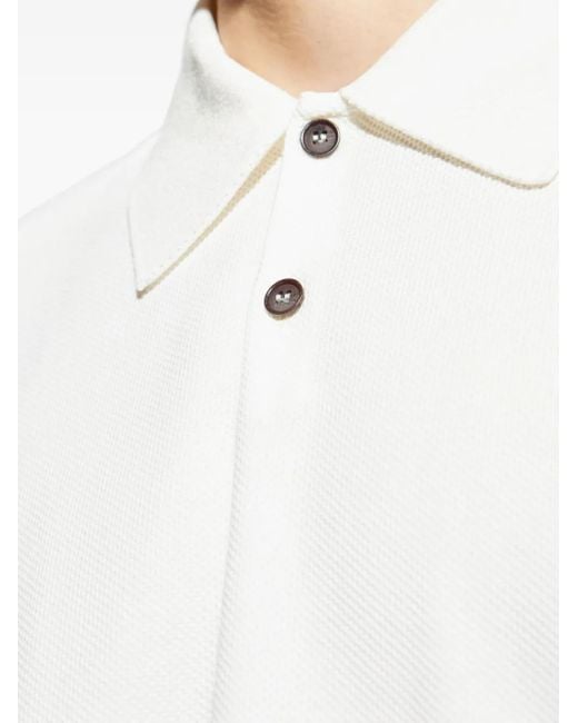 Giorgio Armani Poloshirt mit kurzen Ärmeln in White für Herren