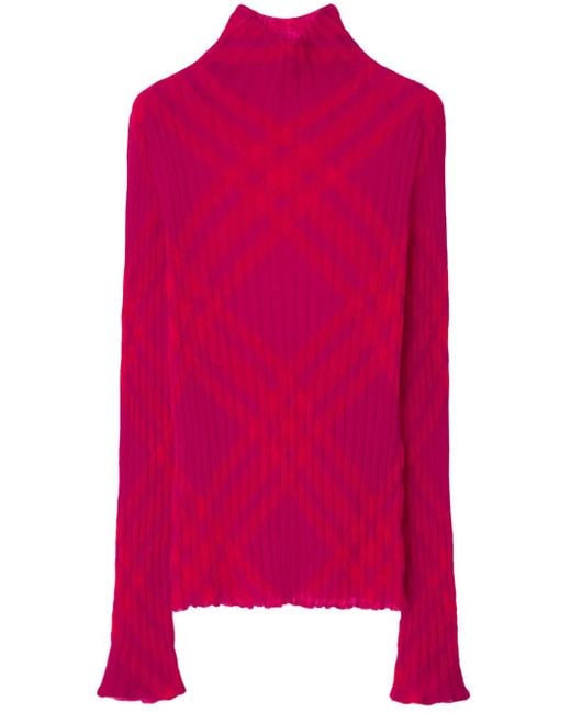 Burberry Pink Turtleneck Sweater