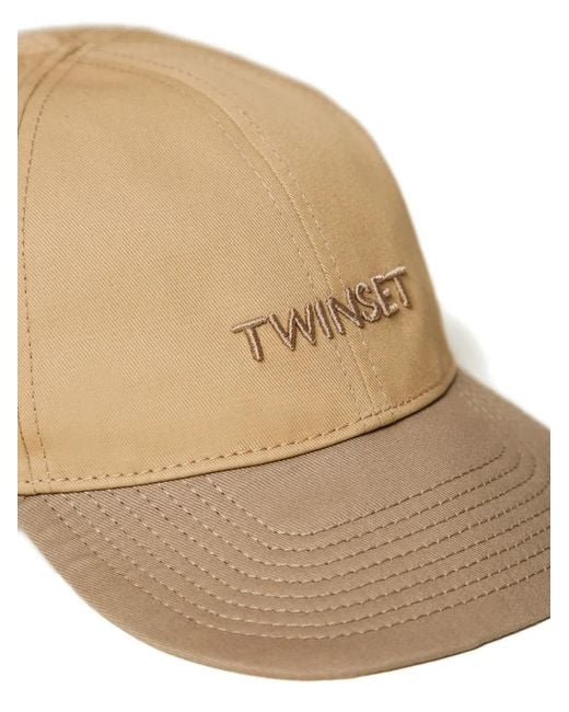 Twinset Natural Logo Hat