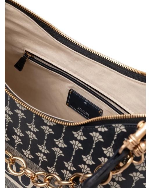 Joop! Schoudertas Verfraaid Met Ketting En Monogram in het Black