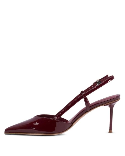 Sergio Levantesi Brown 50Mm Slingback Pointed-Toe Pumps