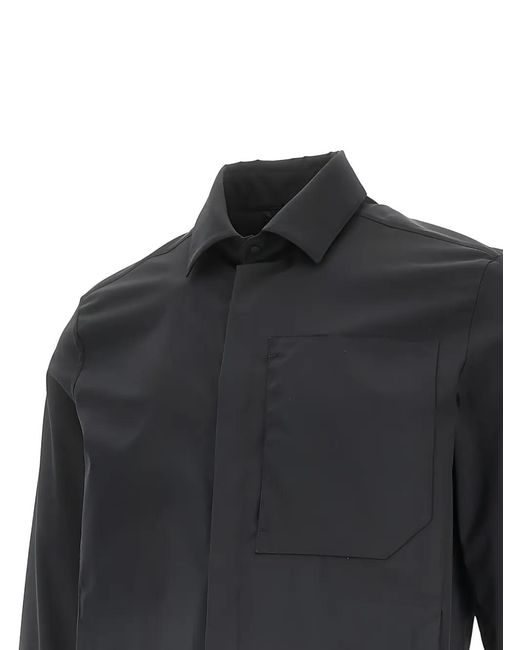 Herno Black Patch Overshirt for men