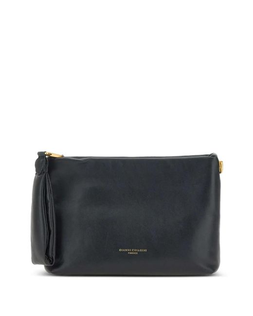 Gianni Chiarini Black Leather Clutch Bag