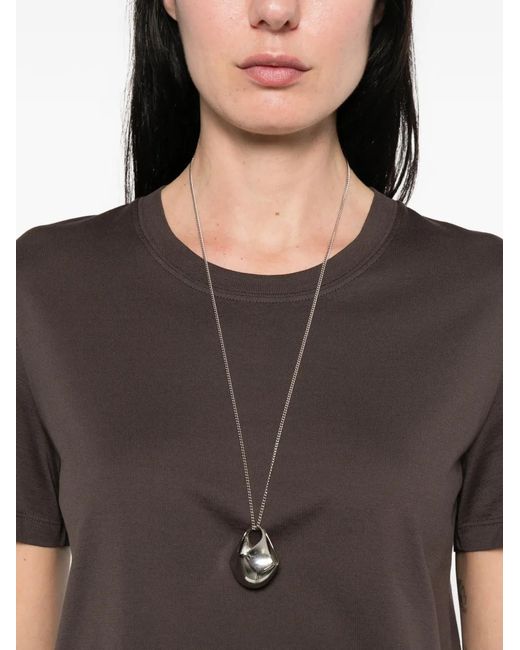 Roberto Collina Brown Crew-Neck T-Shirt