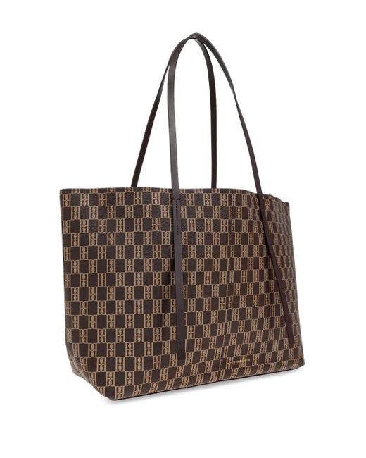 By Malene Birger Brown Abigail Monogram Tote Bag