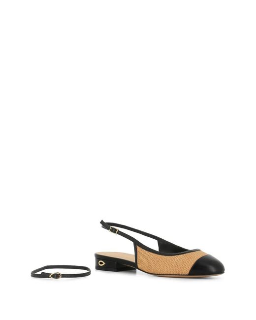 JENNIFER CHAMANDI White Mattia Strap Woven Pumps