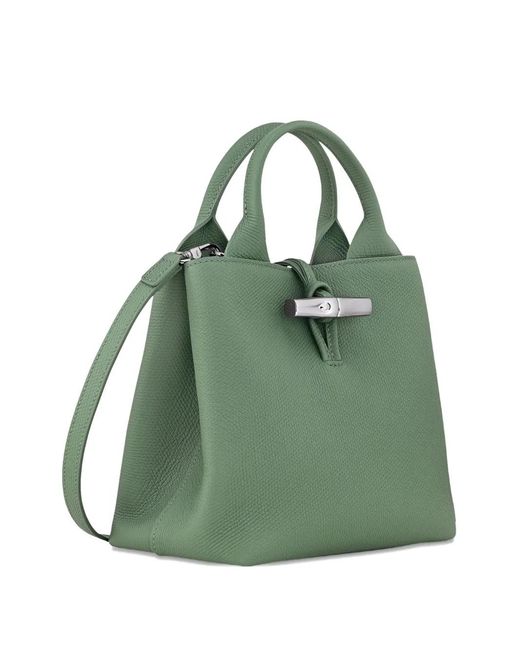 Longchamp Green Le Roseau S Handbag
