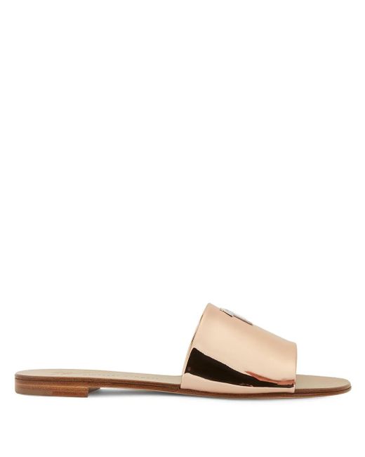 Giuseppe Zanotti Pink Shirley Metallic Sandals