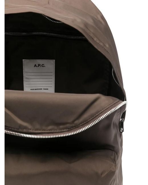 A.P.C. Rucksack Mit Reißverschluss in Gray für Herren