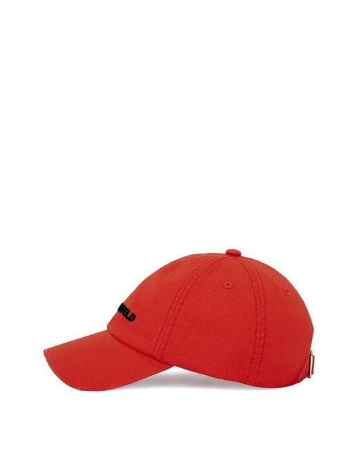 Karl Lagerfeld Red Logo Essential Cap for men