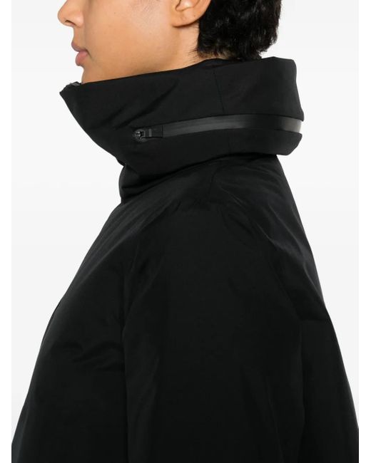Herno Black Zip Hooded Jacket