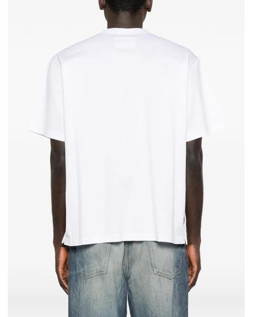 Sacai White Logo T-Shirt for men