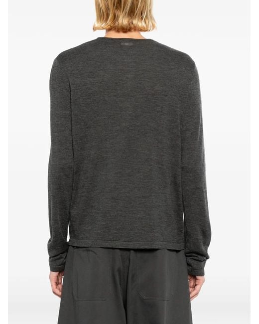 TEAM WANG design Black Reset Henley T-Shirt