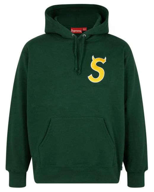 Supreme Green Hoodie Mit S-Logo