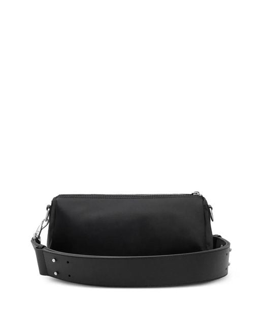 Bolso De Hombro Marcel Acolchado AMI de color Black