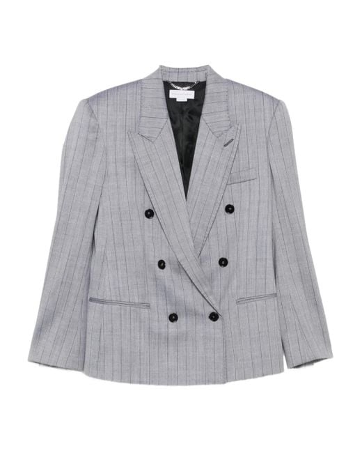 Stella McCartney Gray Wool Double-Breasted Jacket