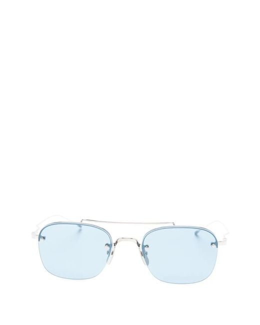 Thom Browne Blue Browline Sunglasses
