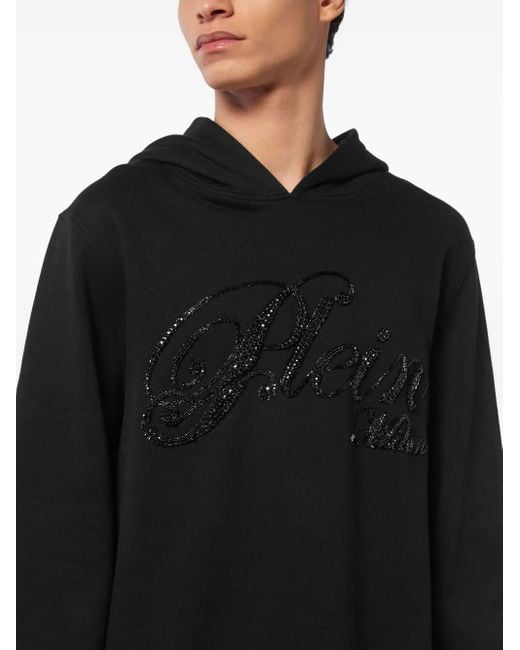 メンズ Philipp Plein スパンコール パーカー Black