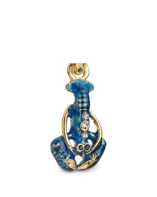 Kurt Geiger Blue Boucles D'Oreilles Novelty