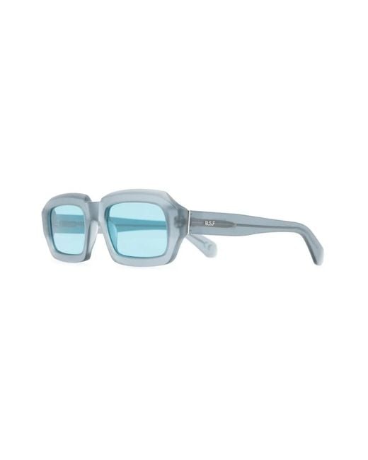 Retrosuperfuture Blue Lunettes De Soleil Fantasma À Monture Rectangulaire