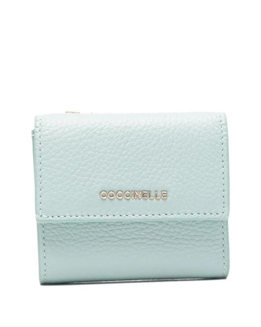 Coccinelle Blue Small Metallic Wallet