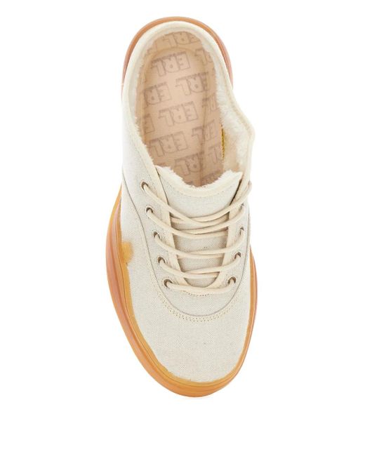 ERL White Skate Mules for men