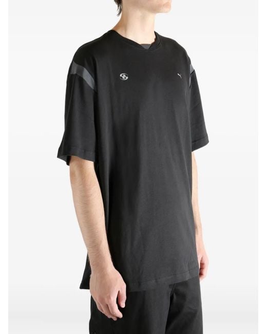 PUMA Black X San San Gear Cotton T-Shirt for men