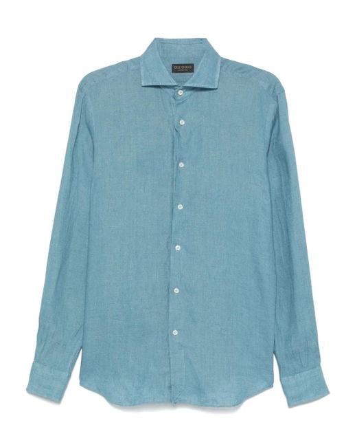 Camicia di Dell'Oglio in Blue da Uomo