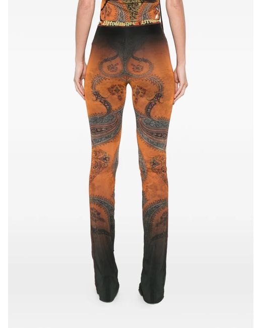 OTTOLINGER White Paisley-Print Trousers