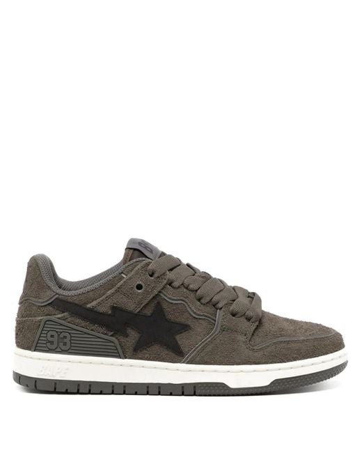 A Bathing Ape Brown Sk8 Sta #3 Sneakers