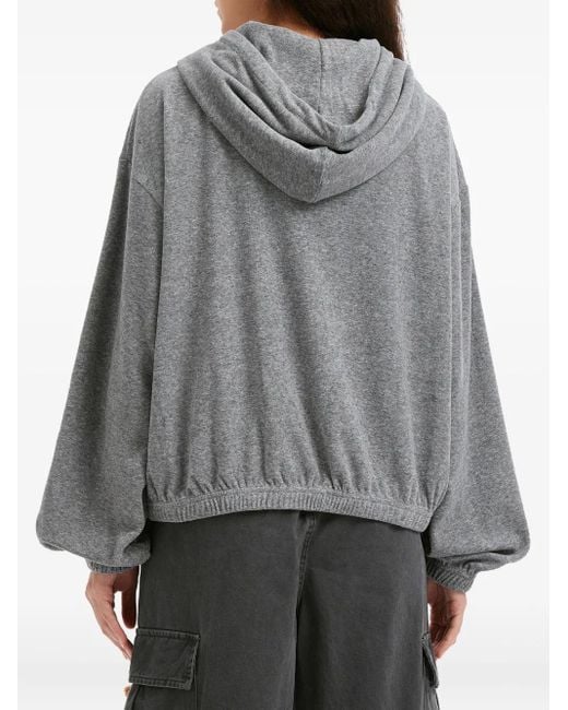 Mini Cream Gray Zip Sweatshirt