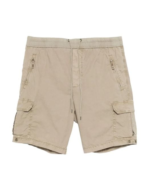 James Perse Natural Poplin Cargo Shorts for men