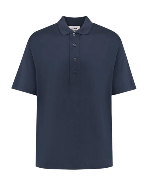Polo Con Botones Alpha Studio de hombre de color Blue