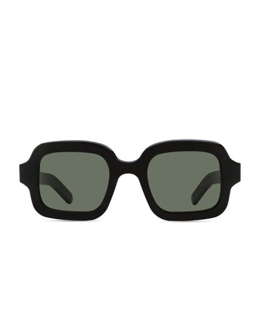 Retrosuperfuture Black Benz Rounded Square-Frame Sunglasses