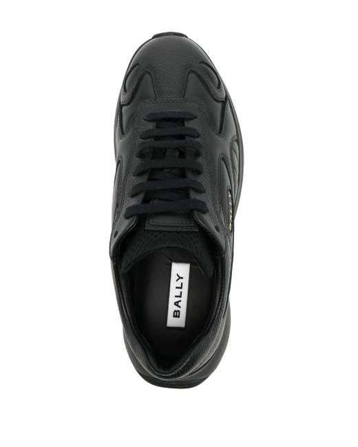 Bally Black Sneakers Calf Pl Lamb Ny Polyurethane for men