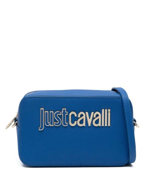 Borsa Range B mini con logo di Just Cavalli in Blue