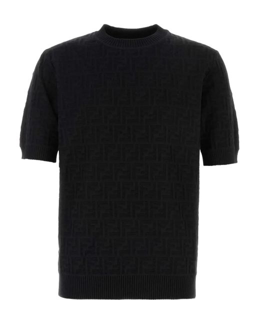 Jersey con motivo FF Fendi de hombre de color Black