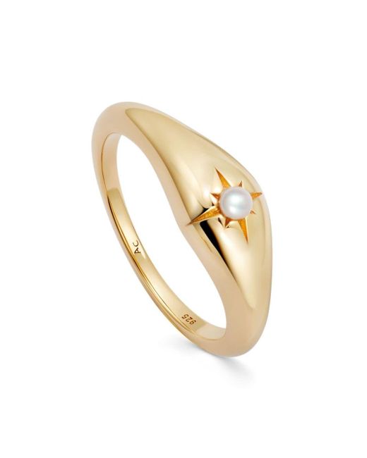 Astley Clarke Metallic Mini Aurora Pearl-embellished Ring