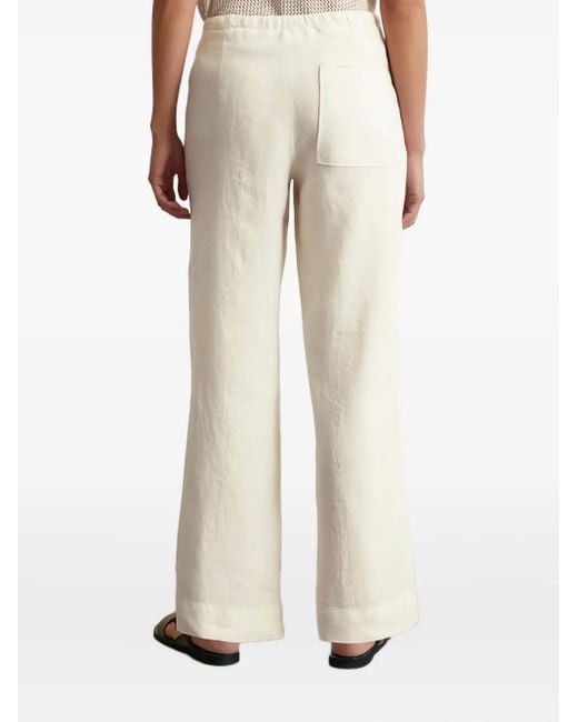 Marc O' Polo White Drawstring-Waist Trousers