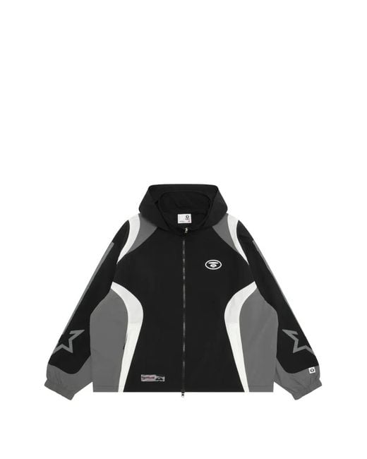 Aape By A Bathing Ape Black Panelled Jacket for men