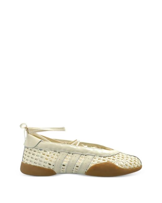Adidas Natural Taekwondo Mei Woven Lace-Up Sneakers