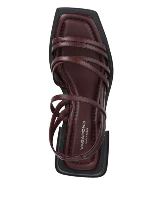 Vagabond Red 67Mm Hennie Crossover-Strap Sandals