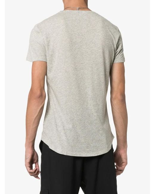 Orlebar Brown Gray Short Sleeved Cotton T-Shirt for men