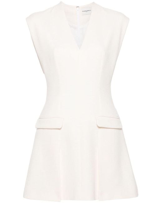 Claudie Pierlot Bouclé Mini-jurk in het White